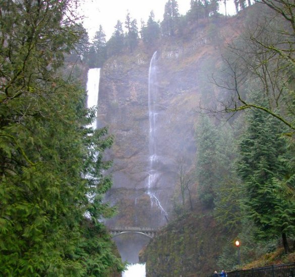 Multnomah Falls in winter
